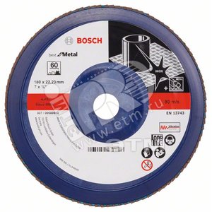 Круг лепестк 180мм K60 Best for Metal - BOSCH