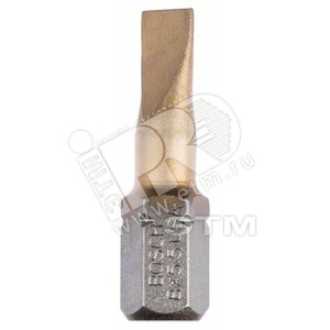 10 БИТ 25ММ S 0.8Х5.5 TIN - BOSCH