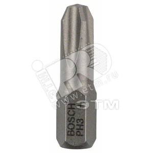 Биты 100шт Extra Hard 25 мм Ph3 | 2607001517 | BOSCH - BOSCH