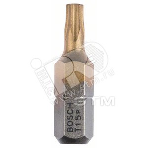 10 БИТ 25ММ TORX T15 TIN - BOSCH