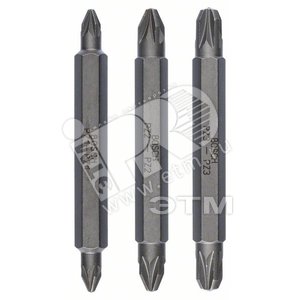 Бита двусторонняя 60мм PZ - PZ (3шт) (2.607.001.749) - BOSCH