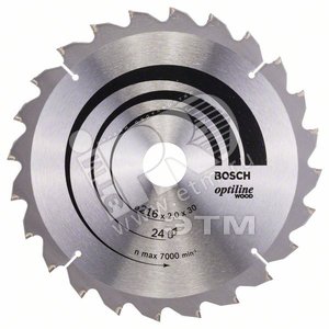 Диск циркулярный 216х30 24 OPTILINE (2.608.640.431) - BOSCH