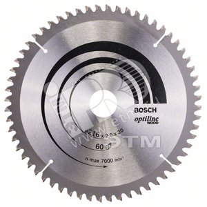 Диск циркулярный 216х30 60 OPTILINE (2.608.640.433) - BOSCH