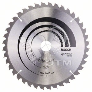 Диск циркулярный 254х30 40 GCM 10 (2.608.640.435) - BOSCH