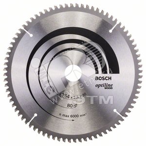 Диск циркулярный 254х30 80 GCM 10 (2.608.640.437) - BOSCH