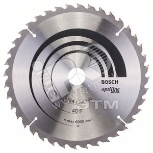 Пильный диск Optiline Wood 254х30 мм по дереву | 2608640438 | BOSCH - BOSCH