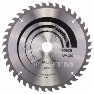 Циркулярный диск 254х30 40 GCM 10 - BOSCH