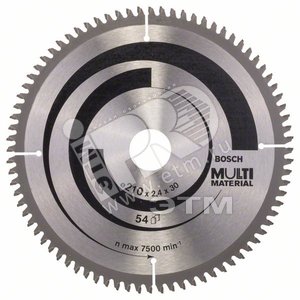 Пильный диск Multi Material 210х30х2.5 80 | 2608640445 | BOSCH - BOSCH