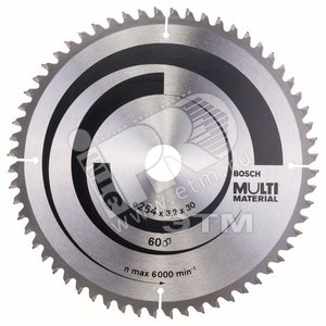 Пильный диск 254х30 мм 60 TR GCM 10 Multi Material | 2608640449 | BOSCH - BOSCH