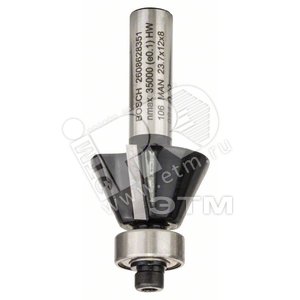 Фреза кромочная конусная Std S8/D23,7/B5,5/L12/25° | 2608628351 | BOSCH - BOSCH