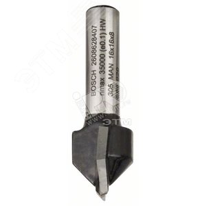Фреза пазовая V-образная 16/8мм (2.608.628.407) - BOSCH