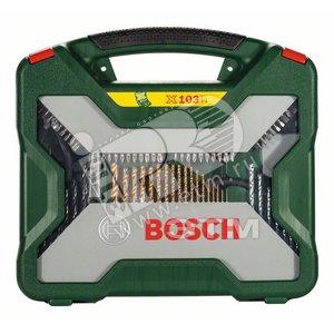Набор принадлежностей TITANIUM Plus X-Line 103 предмета | 2607019331 | BOSCH - BOSCH