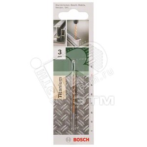 Сверло по металлу HSS-TIN СВЕРЛО МЕТ. 3x33x62 - BOSCH
