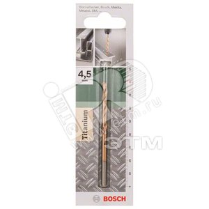 Сверло по металлу HSS-TIN СВЕРЛО МЕТ. 4.5x47x81 - BOSCH