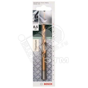 Сверло по металлу HSS-TIN СВЕРЛО МЕТ. 8.5x75x117 - BOSCH