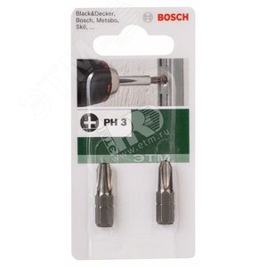 Бита Standard Ph 3 25мм, 2шт | 2609255915 | BOSCH