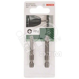 Бита Pz 2 49мм, 2шт | 2609255929 | BOSCH