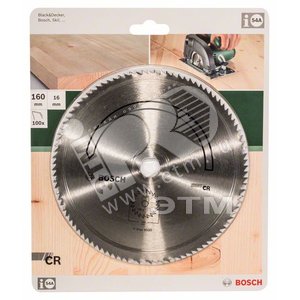 ЦИРК.ДИСК 160x16 100 ОСТР ЗУБ - BOSCH