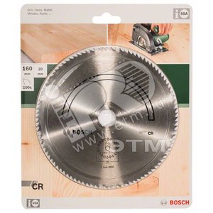 ЦИРК.ДИСК 160x20 100 ОСТР ЗУБ - BOSCH