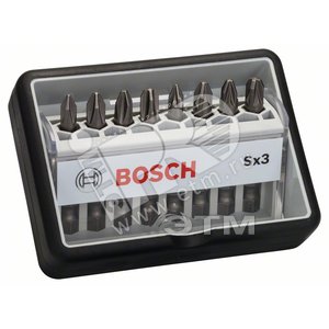 Набор бит Extra Hard 8 шт Robust Line Ph1/2/3+Pz1/2/3 49 мм | 2607002558 | BOSCH - BOSCH