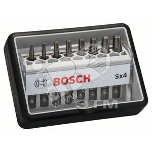 Набор бит Extra Hard 8 шт Robust Line T8/10/15/20/25/27/30/40 49 мм | 2607002559 | BOSCH