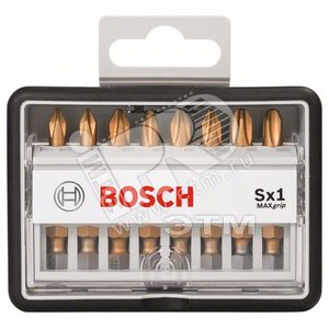 Бита TIN PH1/PH2/PH3 49мм Robust Line (8шт) (2.607.002.570) - BOSCH