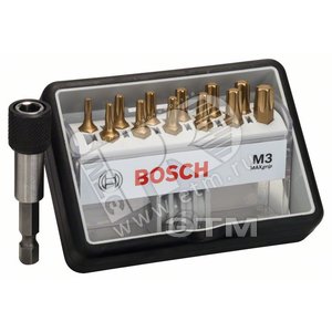 Набор бит Max Grip 12 шт Robust Line Torx 25 мм + держатель | 2607002579 | BOSCH