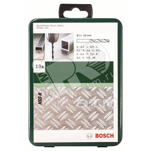 Набор сверл по металлу HSS-R 19 шт. | 2609255032 | BOSCH - BOSCH