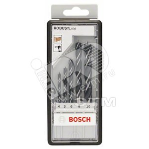 Набор спиральных сверл по дереву 5 шт Robust Line D4-10 | 2607010527 | BOSCH - BOSCH