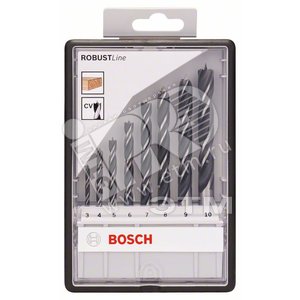 Набор спиральных сверл по дереву 8 шт Robust Line D3-10 | 2607010533 | BOSCH - BOSCH
