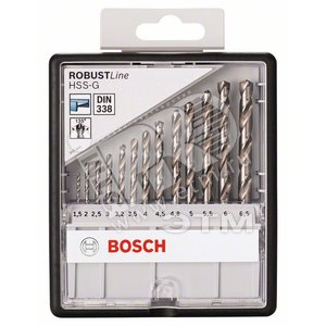 Набор сверл HSS-G 13 шт Robust Line D1.5-6.5 | 2607010538 | BOSCH - BOSCH