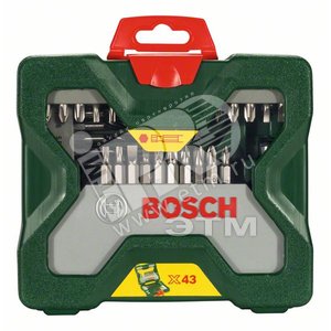 Набор бит и сверл X-Line шестигранный хвостовик Promoline (43шт) (2.607.019.613)