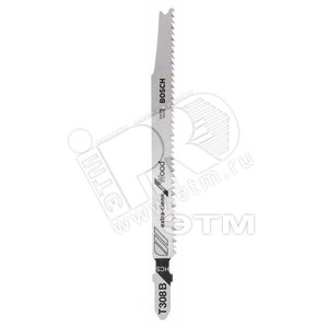 Пилки для лобзика 3шт Т 308 В Extra-clean for Wood, HCS | 2608663750 | BOSCH