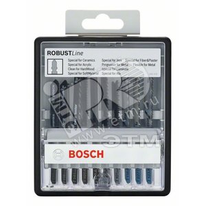 Пилки для лобзика 10шт Robust Line Top Expert, с T-образным хвостовиком | 2607010574 | BOSCH