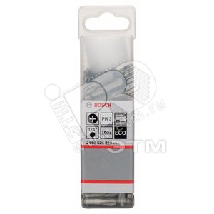 Бита 100шт Ph3 25 мм ECO | 2608521220 | BOSCH