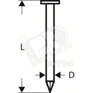 Гвоздь для GSN 90-21 RK. SN21RK 90G (2500шт) (2.608.200.035) - BOSCH