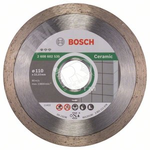 Алмазный диск Professional for Ceramic 110-22,23 мм по керамике | 2608602535 | BOSCH - BOSCH