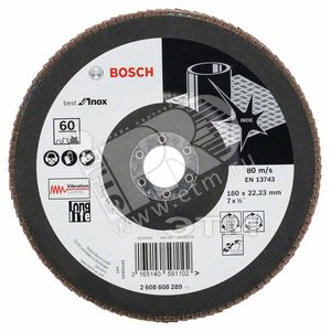 Круг лепестк нерж 180мм P60 B.f.inox - BOSCH