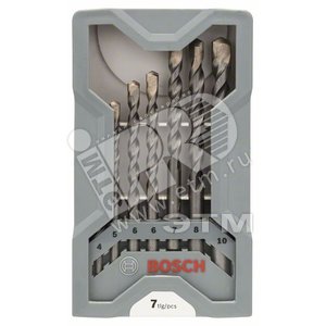 Набор 7 сверел по бетону X-Pro CYL-3 Silver Percussion | 2607017082 | BOSCH - BOSCH