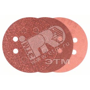 Шлифлист 125мм К60/120/240 (5шт) (2.609.256.A28) - BOSCH