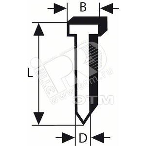 Гвозди SK64-20 50G (2000шт) (2.608.200.531)