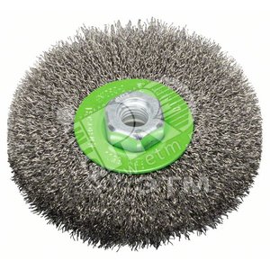 Щетка кольцевая М14 0.3X115мм витая нержавеющая сталь (2.608.622.107)