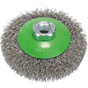 Кольцевая щетка M14 0.35 Х 100мм витая сталь конус INOX | 2608622108 | BOSCH - BOSCH