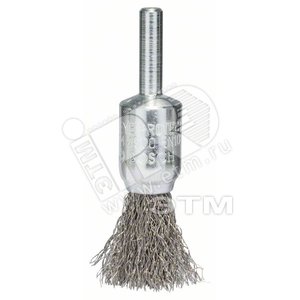 Щетка кистевидная 6мм 0.2x15мм витая нержавеющая сталь (2.608.622.126)