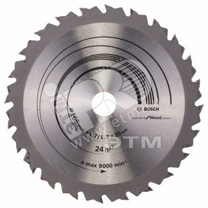 ЦИРКУЛЯРНЫЙ ДИСК 165X30 24 SPEEDLINE - BOSCH