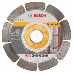 Алмаз диск Stnd Universal 10шт 125/22,23 | 2608615060 | BOSCH