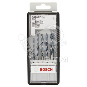 Набор Robustline CYL-5 5шт. 4 x 90мм; 5/6/6/8 x 100мм | 2608588165 | BOSCH - BOSCH