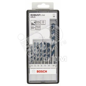 Набор Robustline CYL-5 7шт. 4x90мм; 5/5/6/6/8x100мм; 10x150мм | 2608588167 | BOSCH - BOSCH
