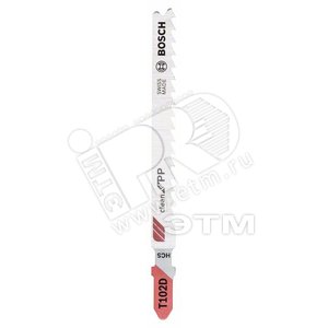 Пилки для лобзика 3шт T 102 D Clean for Polypropylene, HCS | 2608667443 | BOSCH