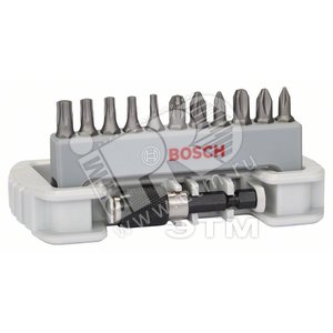 Набор бит Extra Hard 12 шт Ph/Pz/T + быстросменный держатель | 2608522129 | BOSCH - BOSCH